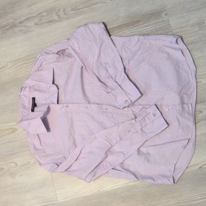 Light purple Banana Republic long sleeve cotton button up shirt